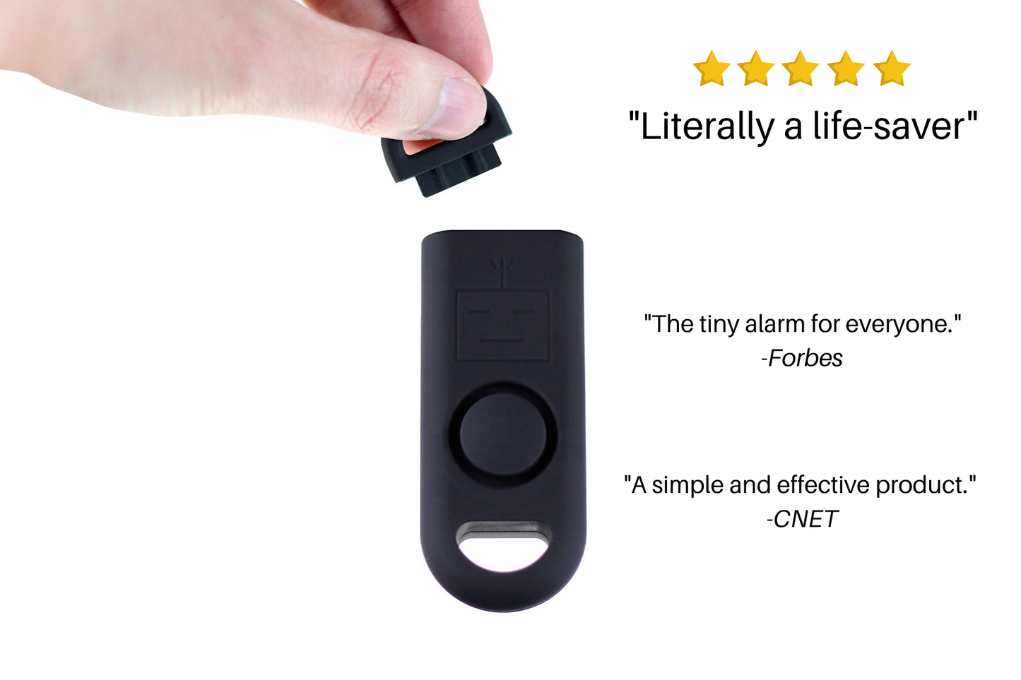 Sound Grenade by BASU® 130dB, Use in Any Emergency--Just Pull The Pin, Extra Loud, Batteries Included (S.W.A.T. Black), 1-Pack